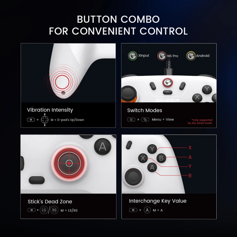 GameSir Controlador de gamepad