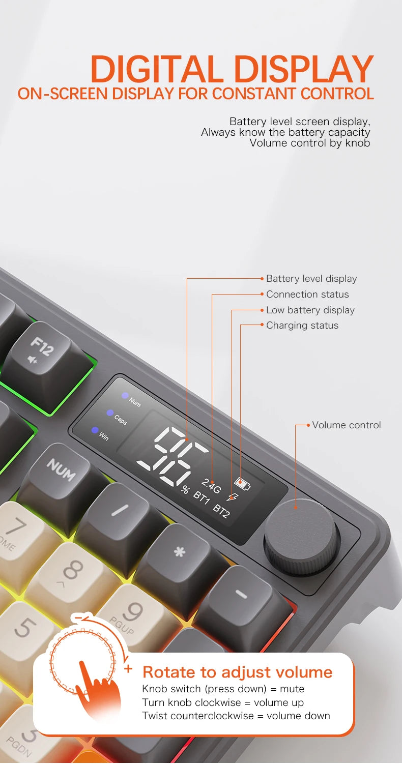 M96 Teclado para jogos sem fio Bluetooth